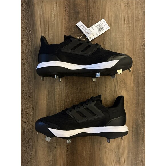 Adidas UltraBoost Light Metal Men Size 9 Baseball Cleats Black White ID8610 main image 4